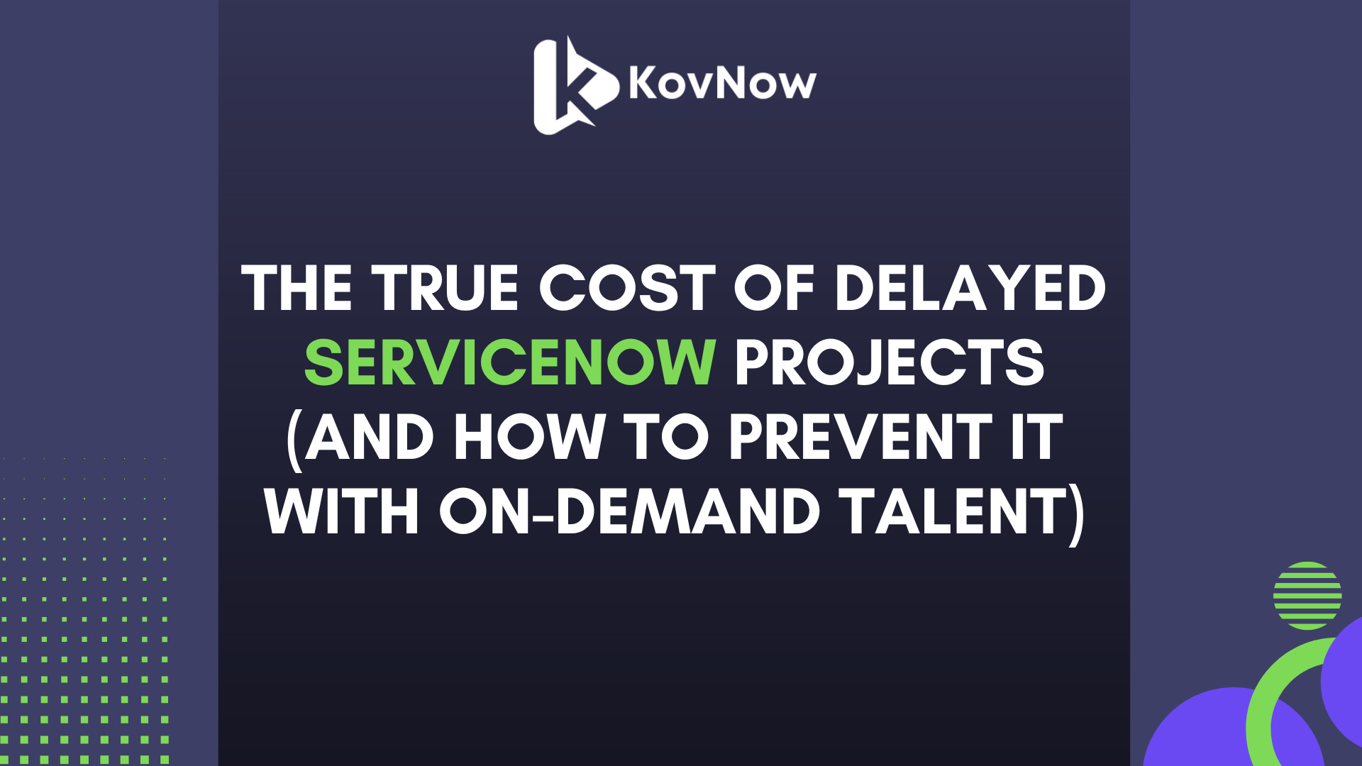 servicenow projects