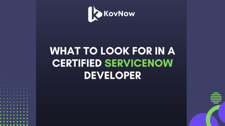 Certified ServiceNow Developer
